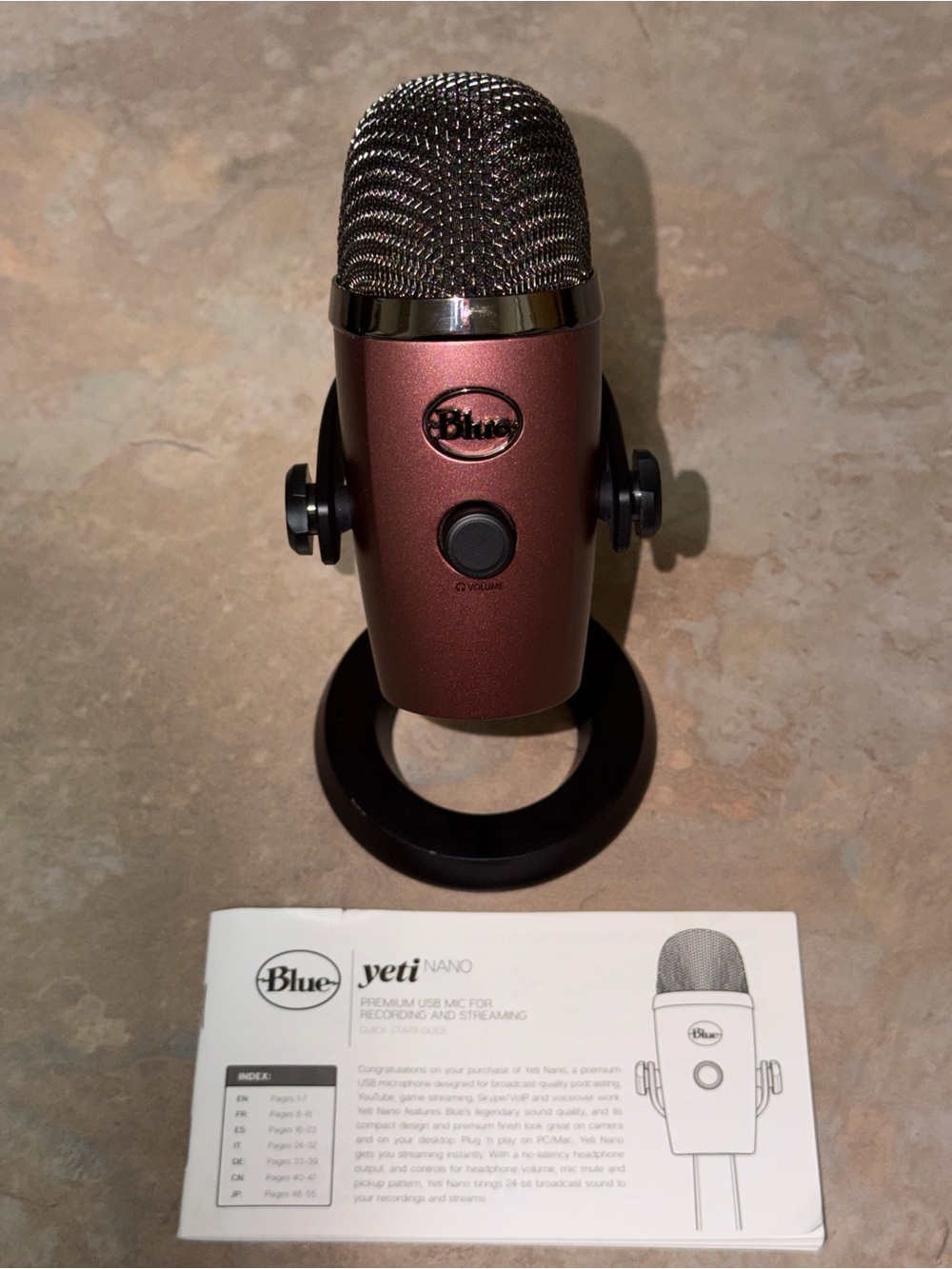 Blue Yeti Nano Metallic Red USB Microphone